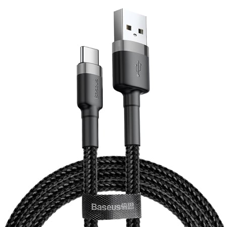 CABLU USB - USB-C 2A 2M BASEUS - GRI/NERGU [1]