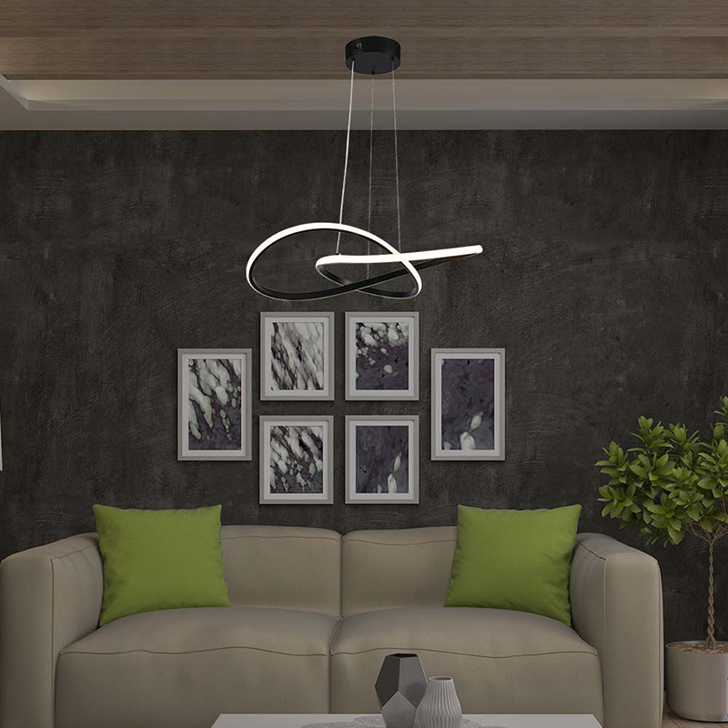 CANDELABRU LED 20W 3000K 50X100CM - NEGRU [8]