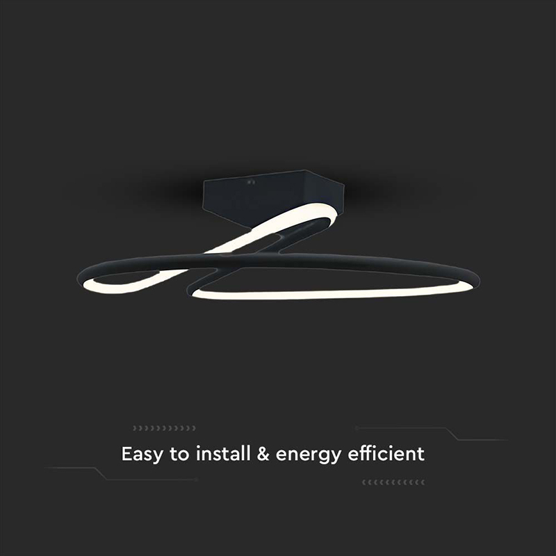 CANDELABRU LED 20W 4000K 25X13CM - NEGRU [4]