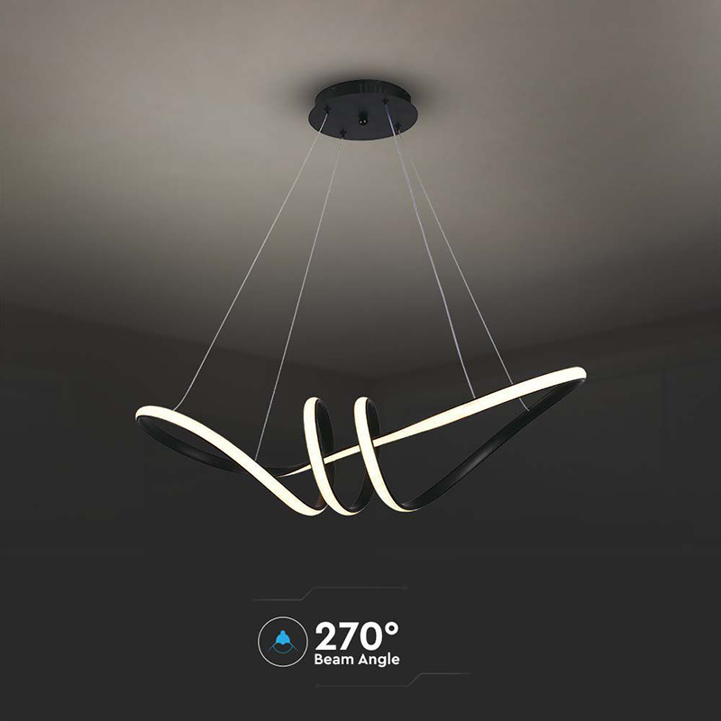 CANDELABRU LED 24W 3000K 72X30X100CM - NEGRU [6]