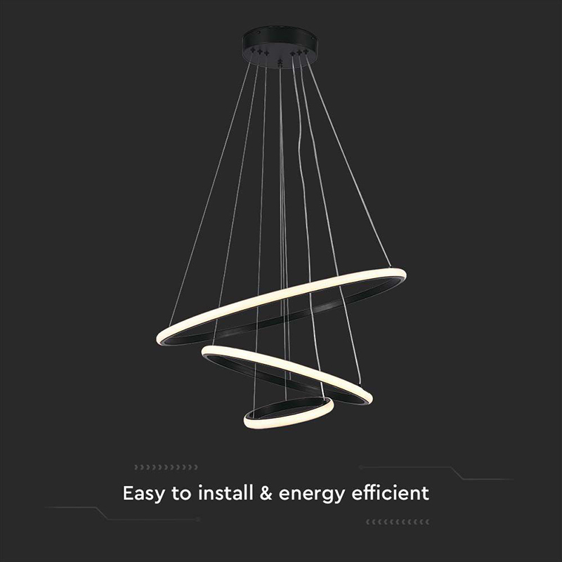 CANDELABRU LED 32W 3000K 60X40X100CM - NEGRU [4]
