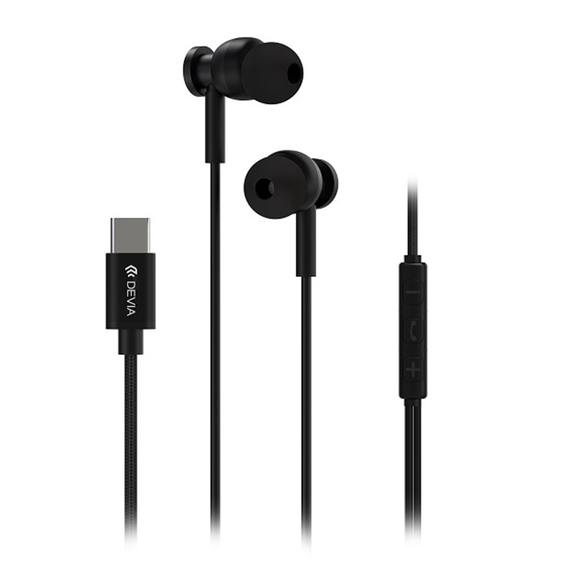 CASCA STEREO 1.2M CU MUFA TIP C - NEGRU [2]