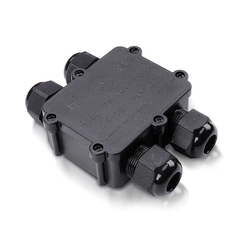 CONECTOR TERMINAL 4PINI 8-12MM IP68 - NEGRU [2]