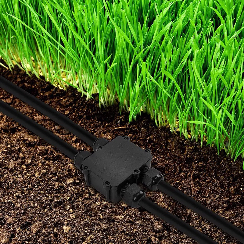CONECTOR TERMINAL 4PINI 8-12MM IP68 - NEGRU [7]