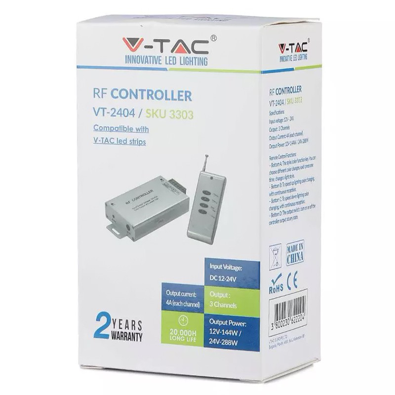 CONTROLLER BANDA LED 12V/24V 144W [7]