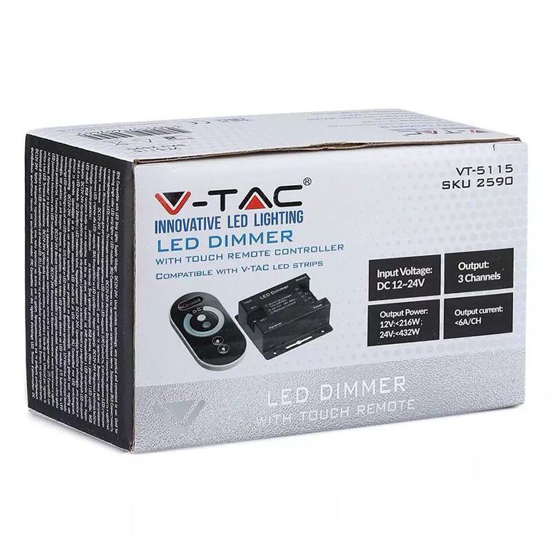 CONTROLLER BANDA LED DIMABIL CU TOUCH 12V 216W /24V 432W [6]