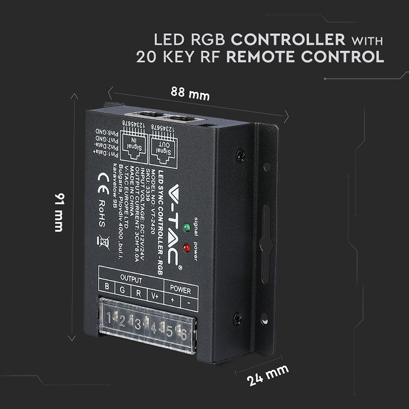 CONTROLLER BANDA LED RGB 20 BUTOANE [7]