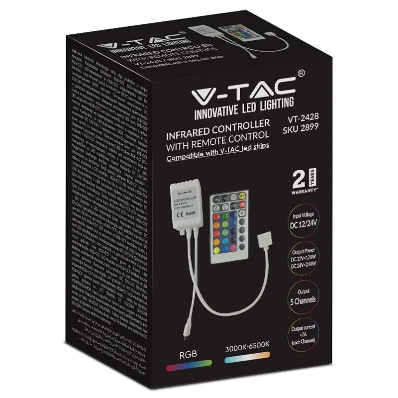 CONTROLLER BANDA LED RGB + ALB 26 BUTOANE [3]