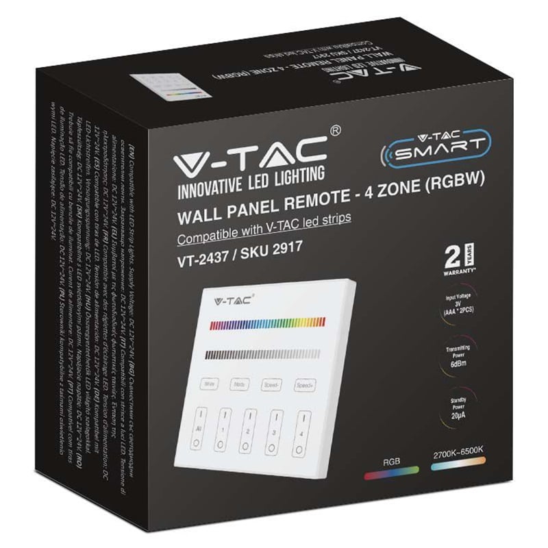 CONTROLLER BANDA LED RGB + ALB 4 ZONE WI-FI - ALB [3]