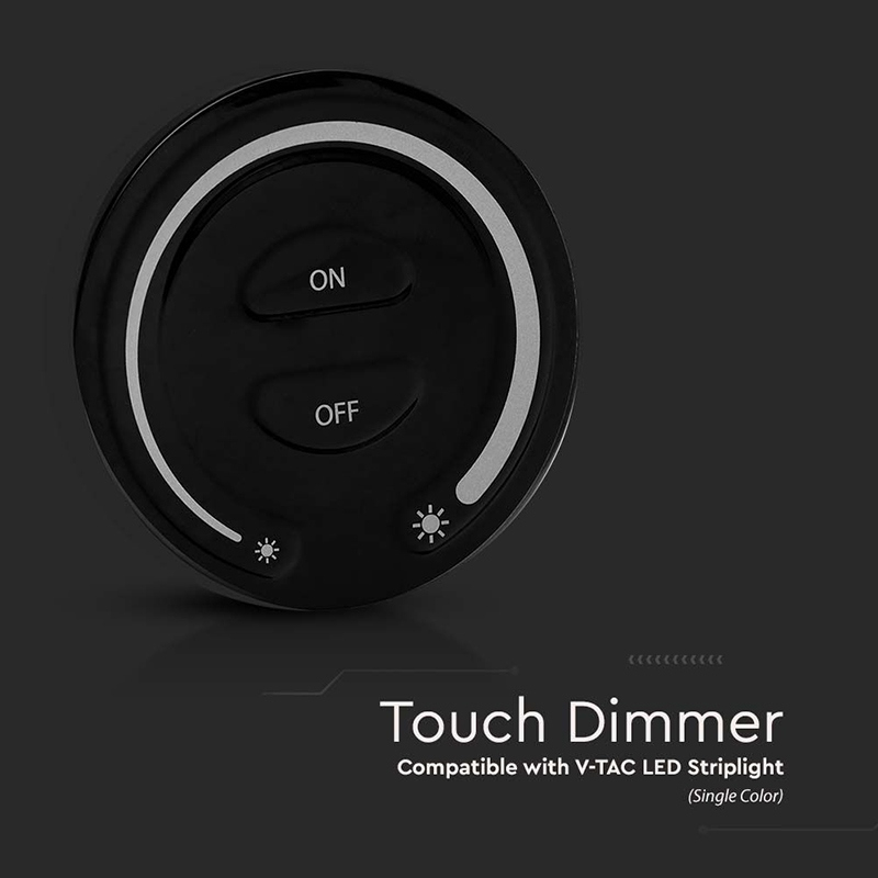 CONTROLLER BANDA LED TOUCH LUMINA ALBA - NEGRU [6]