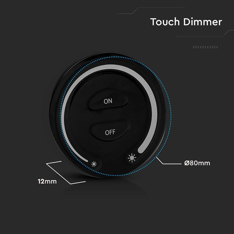 CONTROLLER BANDA LED TOUCH LUMINA ALBA - NEGRU [5]
