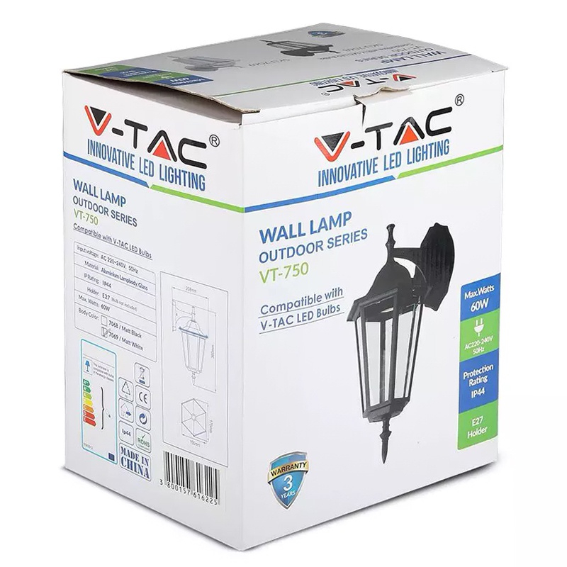 CORP ILUMINAT APLICABIL PE PERETE MAX 40W IP44 - ALB [6]