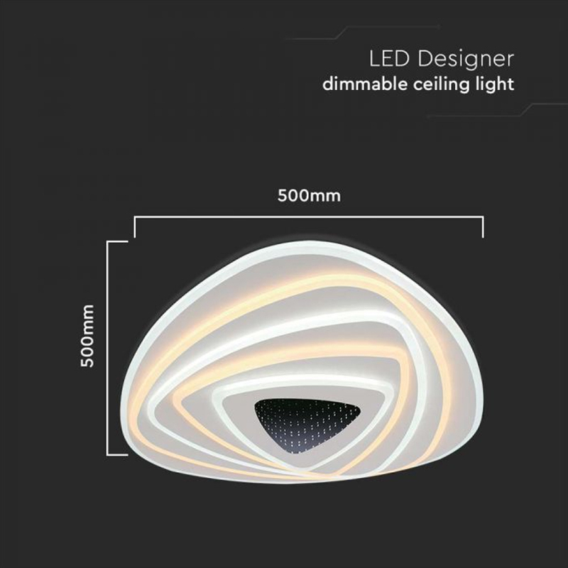CORP ILUMINAT DECORATIV DIMABIL 120W 3000K + 6000K - ALB [3]