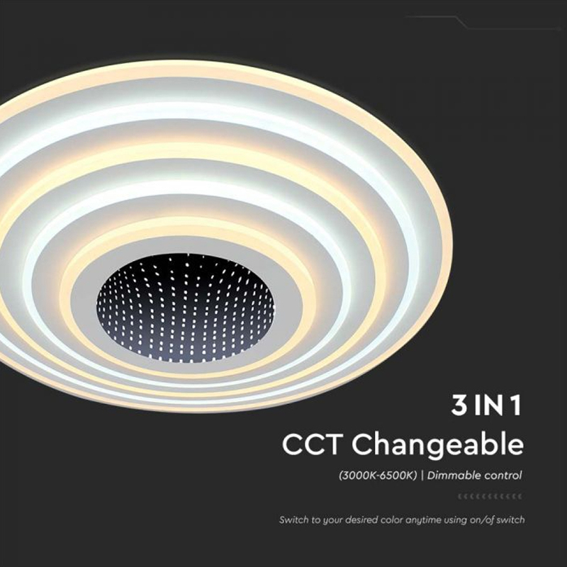 Corp Iluminat Decorativ LED 125W Dimabil 3000K + 6000K Alb V-TAC SKU-15359 [7]