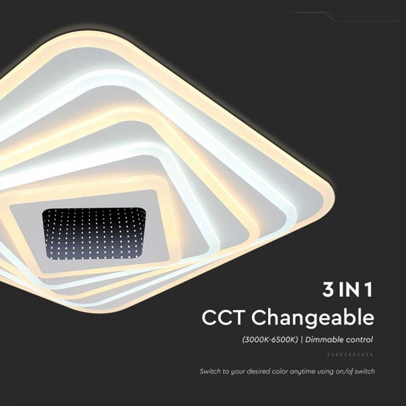 CORP ILUMINAT DECORATIV DIMABIL 150W 3000K + 6000K - ALB [7]