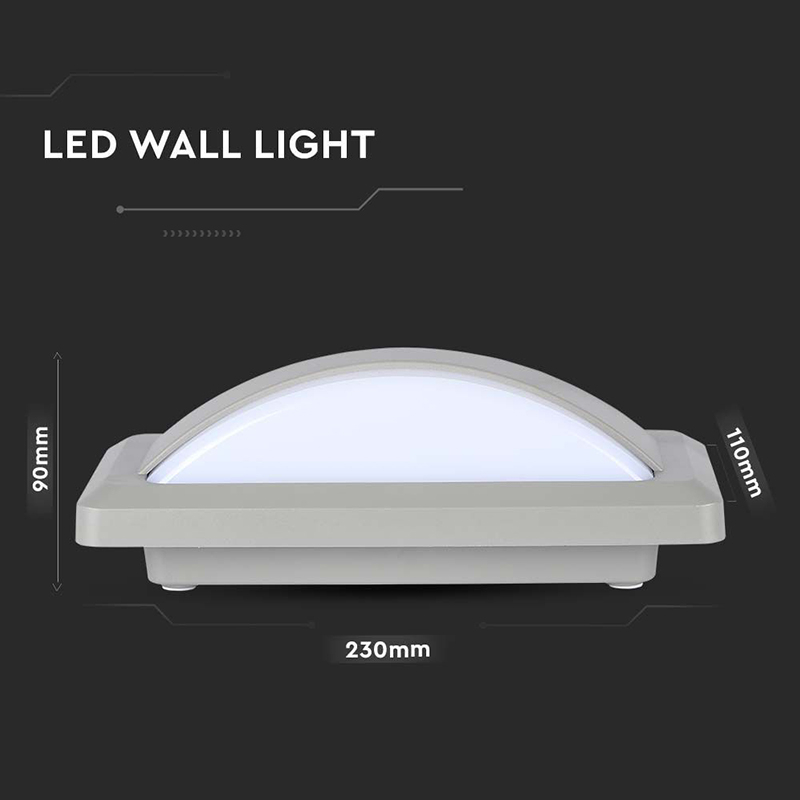 CORP ILUMINAT EXTERIOR 12W IP65 6400K ALB RECE [8]
