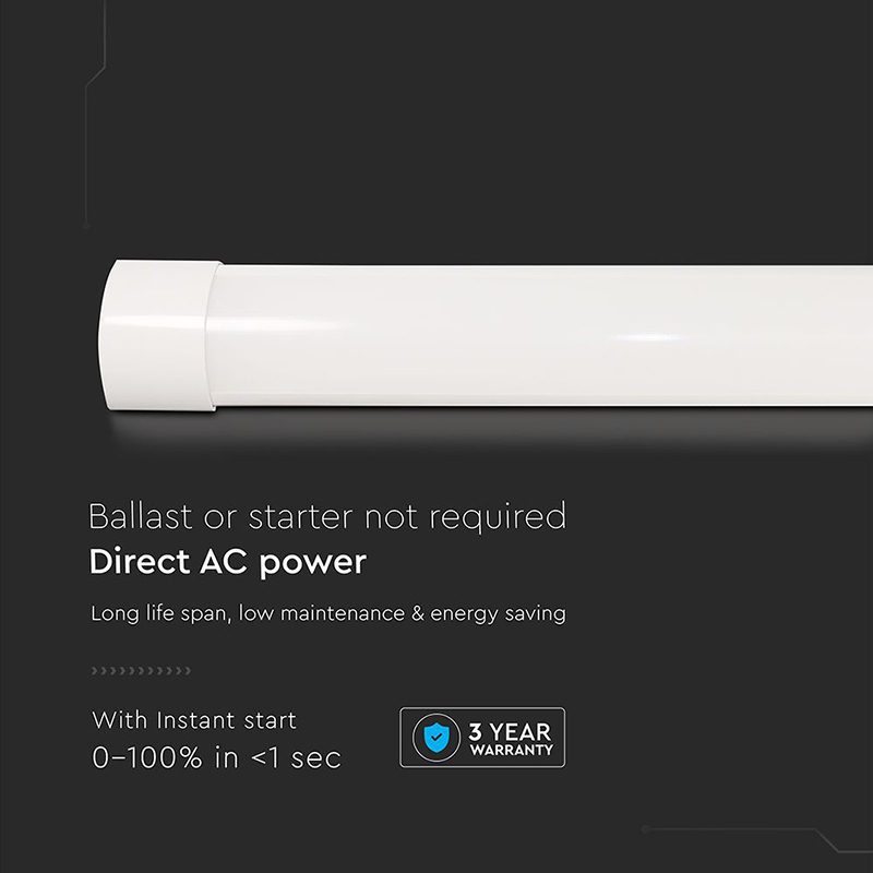 Lampa LED liniară 20W, 60 cm, 120 lm/W, 4000K, lumină neutră, SKU-23786 [9]