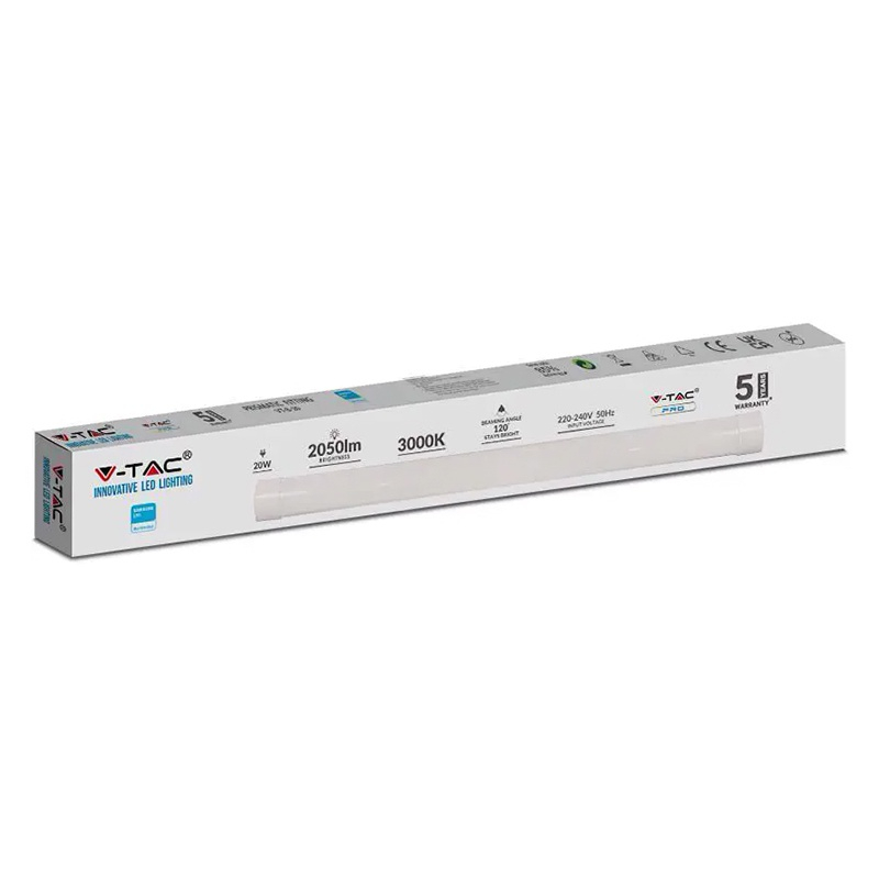 Lampa LED liniară 20W, 60 cm, 3000K, lumină caldă, cip Samsung, SKU-20347 [4]