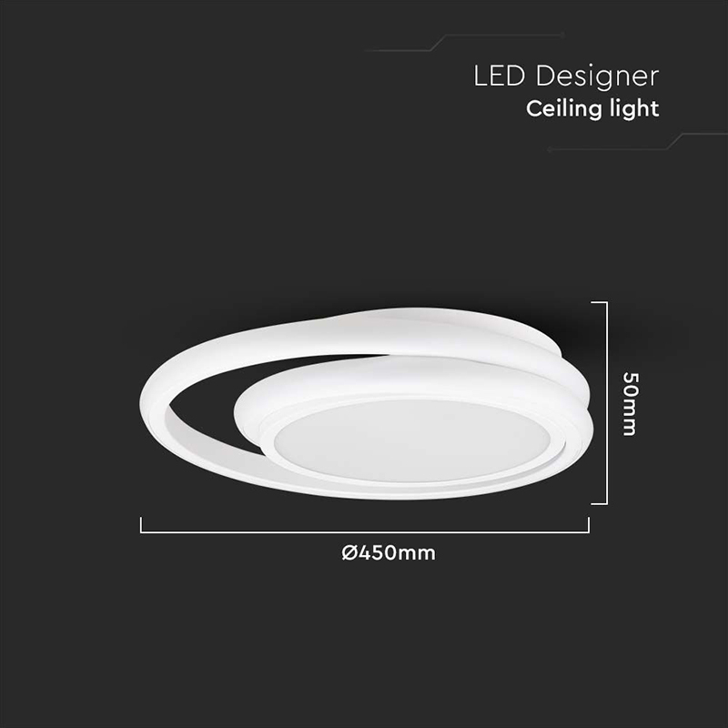 CORP ILUMINAT LED 38W 3IN1 - ALB [3]