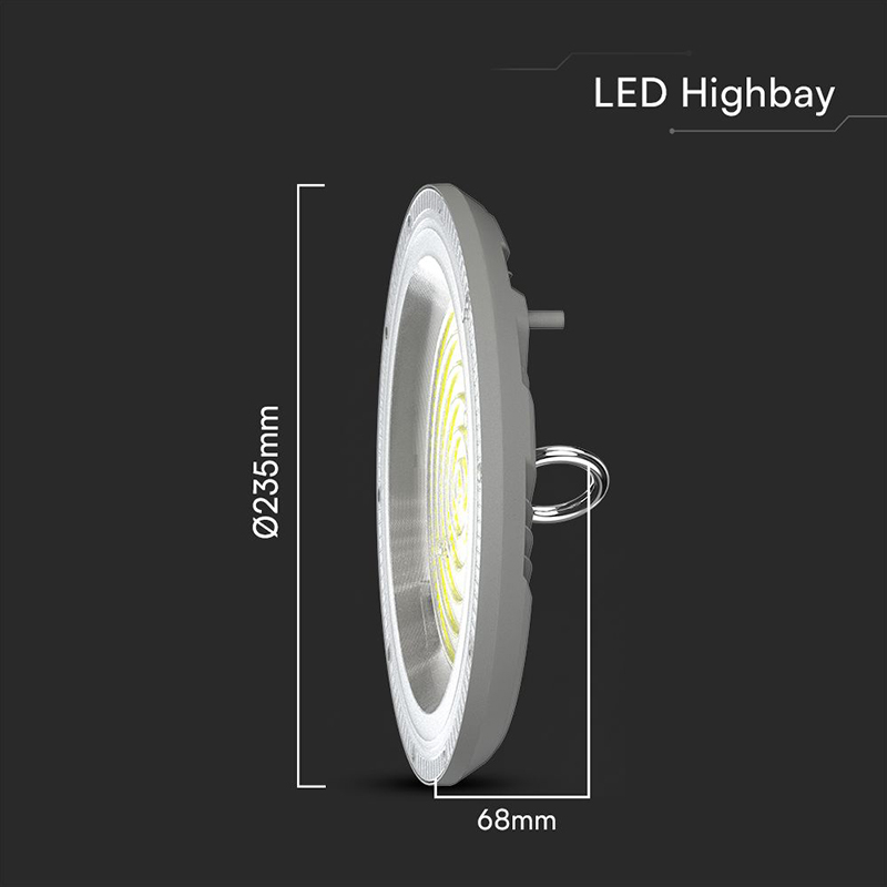 Corp Iluminat LED Industrial 100W IP65 Gri 3 Culori: Rece, Neutră, Caldă V-TAC SKU-23622 [3]