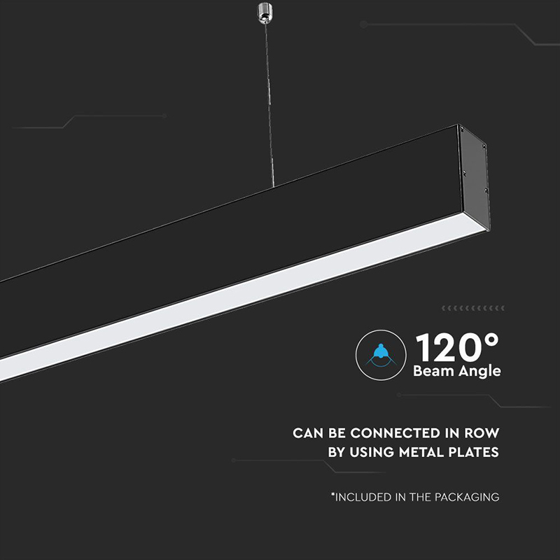 CORP ILUMINAT LED LINIAR 40W 4000K - NEGRU [12]