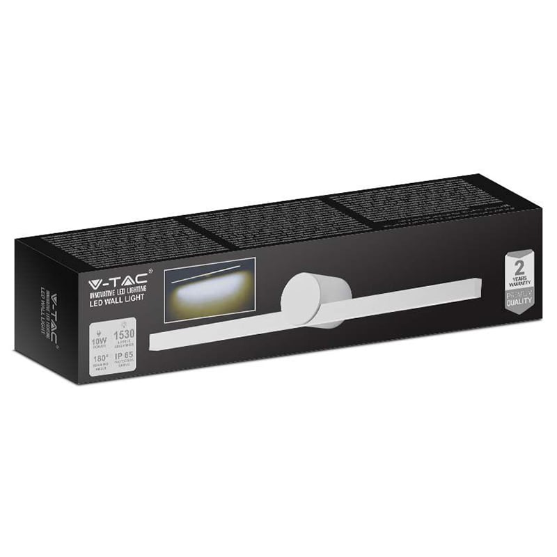 CORP ILUMINAT LED MONTAJ DEASUPRA OGLINZII 10W 3000K - ALB [3]