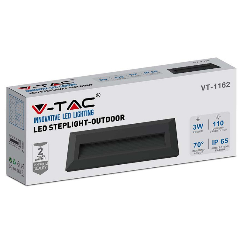 CORP ILUMINAT LED PENTRU SCARI 3W 4000K ALB NEUTRU - NEGRU [8]
