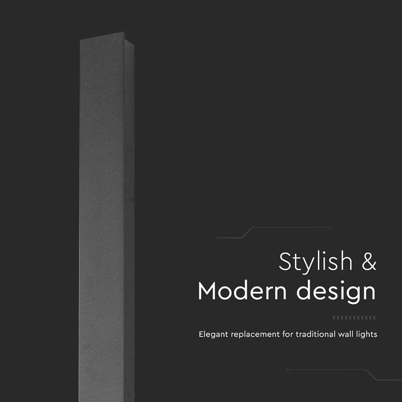 CORP ILUMINAT LINEAR 10W 3000K IP65 - NEGRU [5]