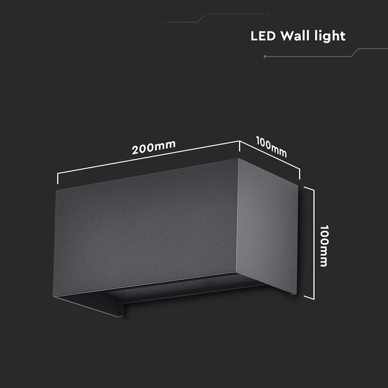 CORP ILUMINAT PERETE IP65 24W 3000K - NEGRU [5]