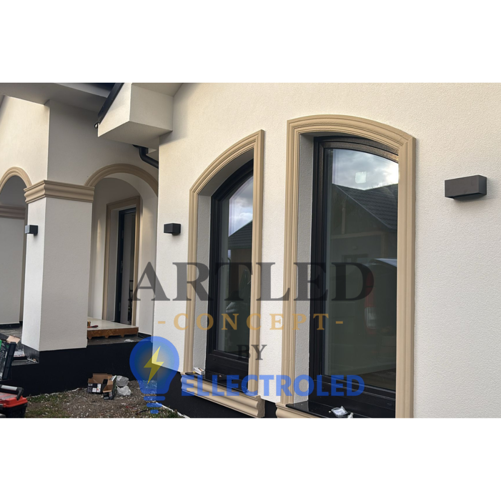 CORP ILUMINAT PERETE IP65 24W 4000K - NEGRU [4]