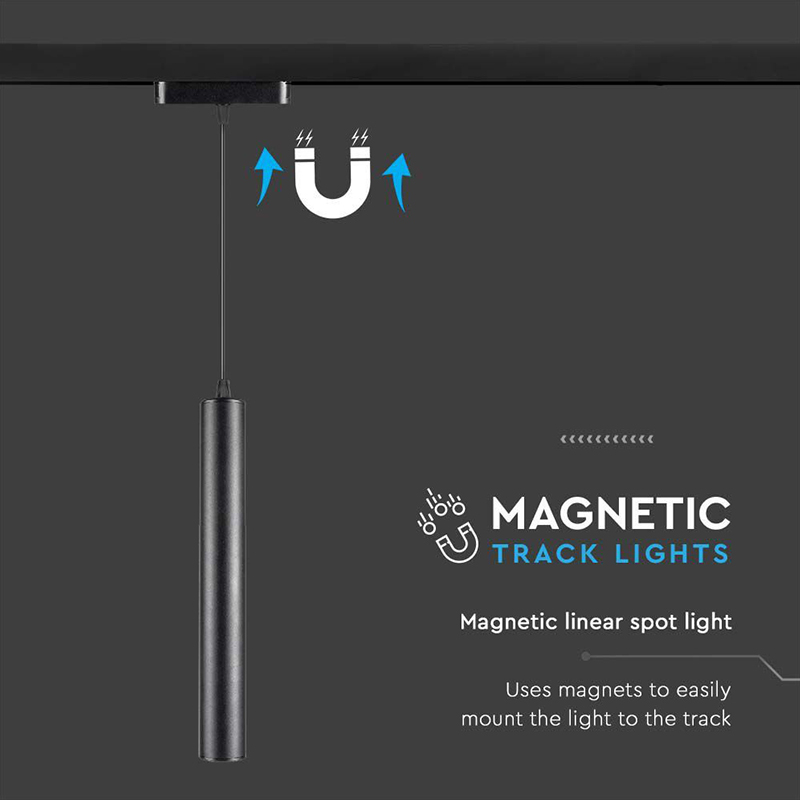 CORP LED MAGNETIC 15W 3000K - NEGRU [5]