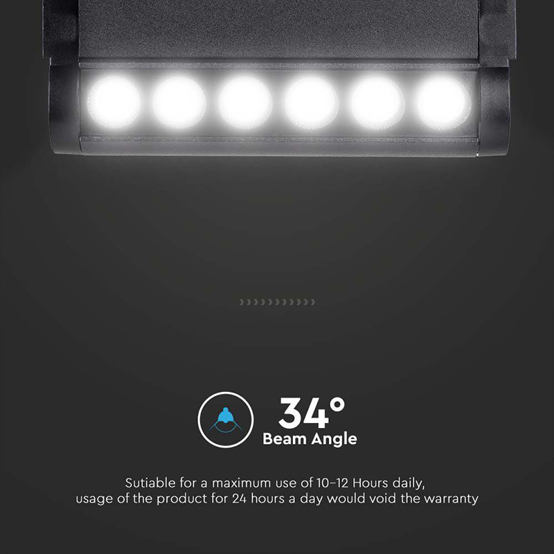 CORP LED MAGNETIC 5W 3000K - NEGRU [12]