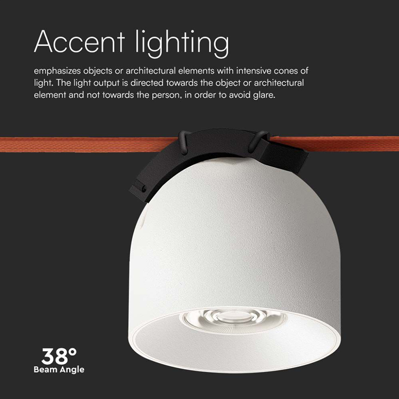 CORP LED MAGNETIC TRACKLIGHT 12W 3000K - ALB [9]