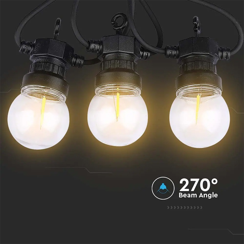 GHIRLANDA LED 5M 10 BECURI 0.4W / BEC 3000K [7]