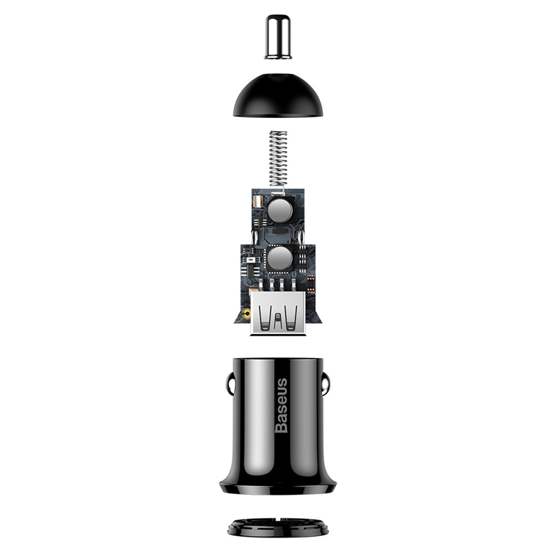 INCARCATOR AUTO 2XUSB 4.8A BASEUS - NEGRU [4]