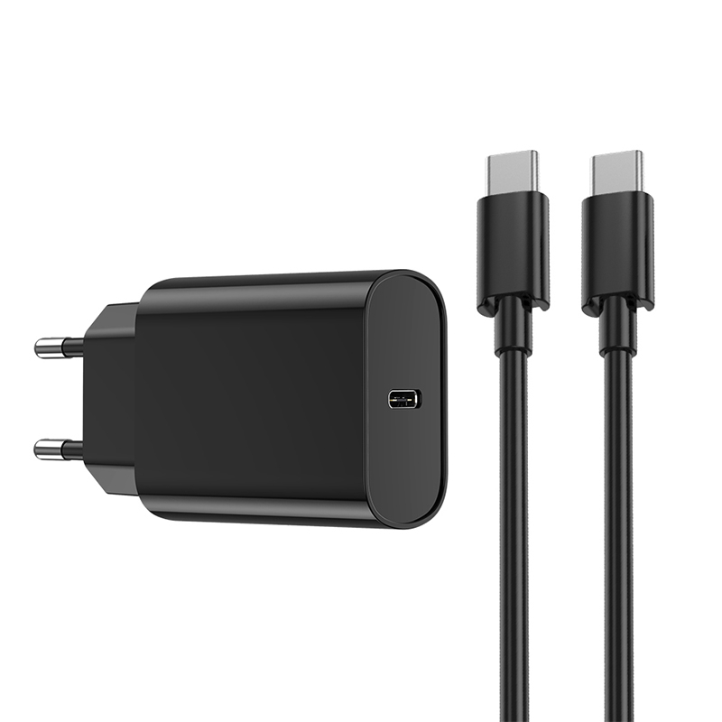 INCARCATOR RETEA USB-C FAST CHARGE PD 20W - NEGRU [2]