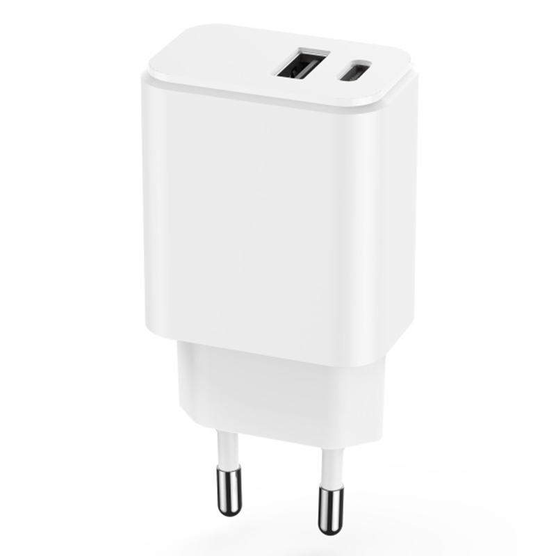 INCARCATOR RETEA USB-C +USB A FAST CHARGING 20W - ALB [5]