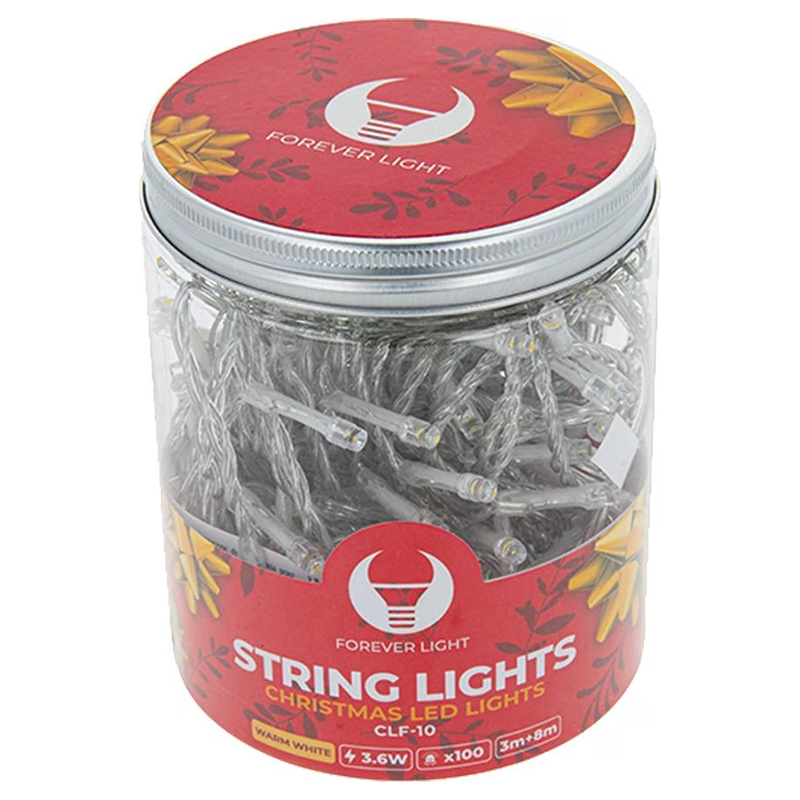 INSTALATIE CRACIUN 100 LED LUMINA CALDA 8M [4]