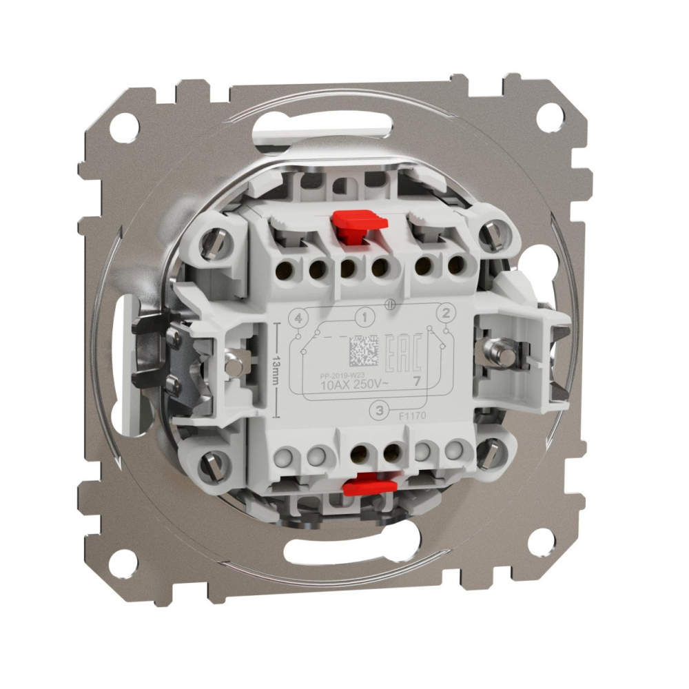 Intrerupator cruce, 10A, IP20, Alb, Schneider Sedna Design SDD111107 [5]