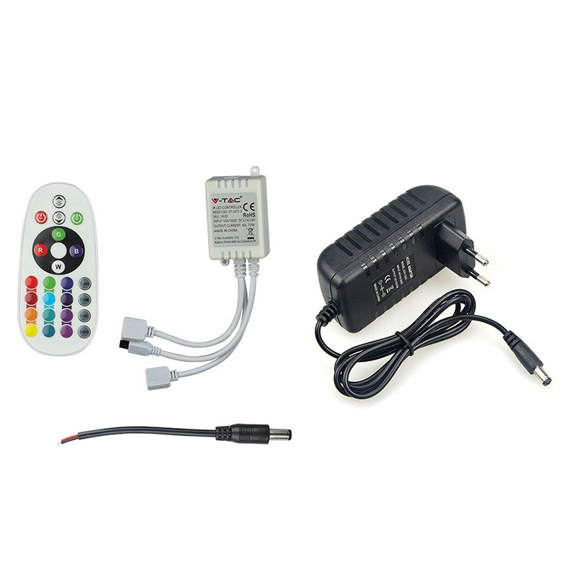 KIT BANDA LED SMD5050 30LED/M RGB IP20 10M [5]