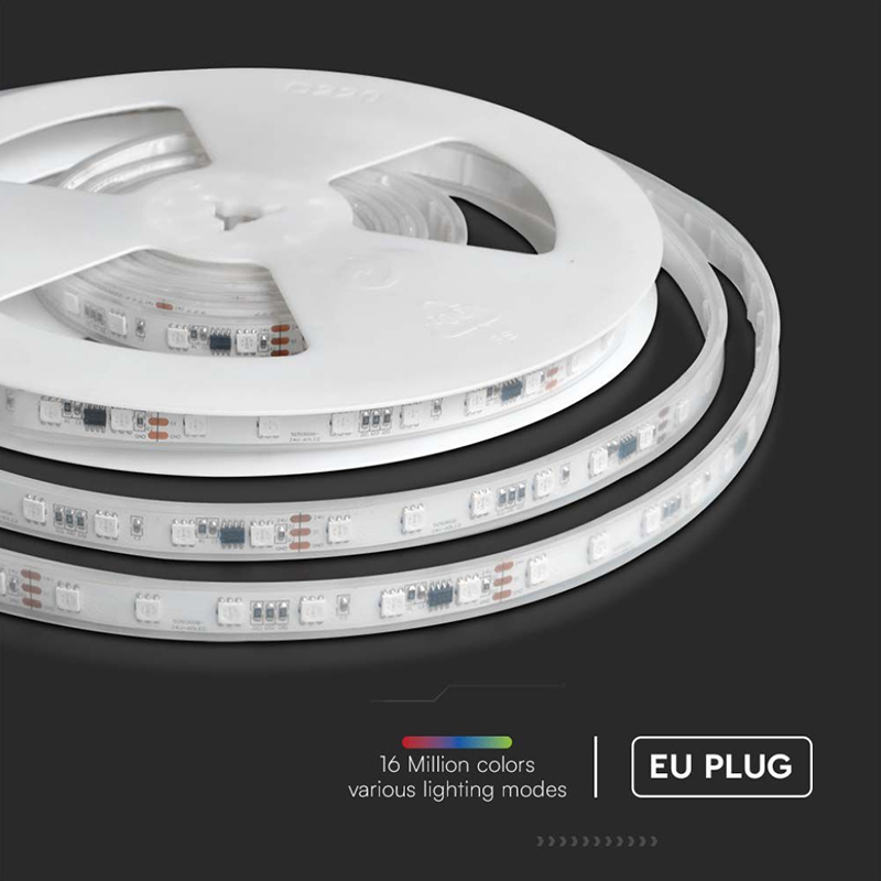 KIT BANDA LED SMD5050 5M 24V RGB IP65 [12]