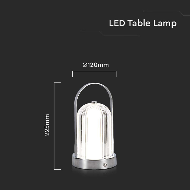 LAMPA BIROU 3IN1 CU ACUMULATOR 1800MAH - CROME [4]