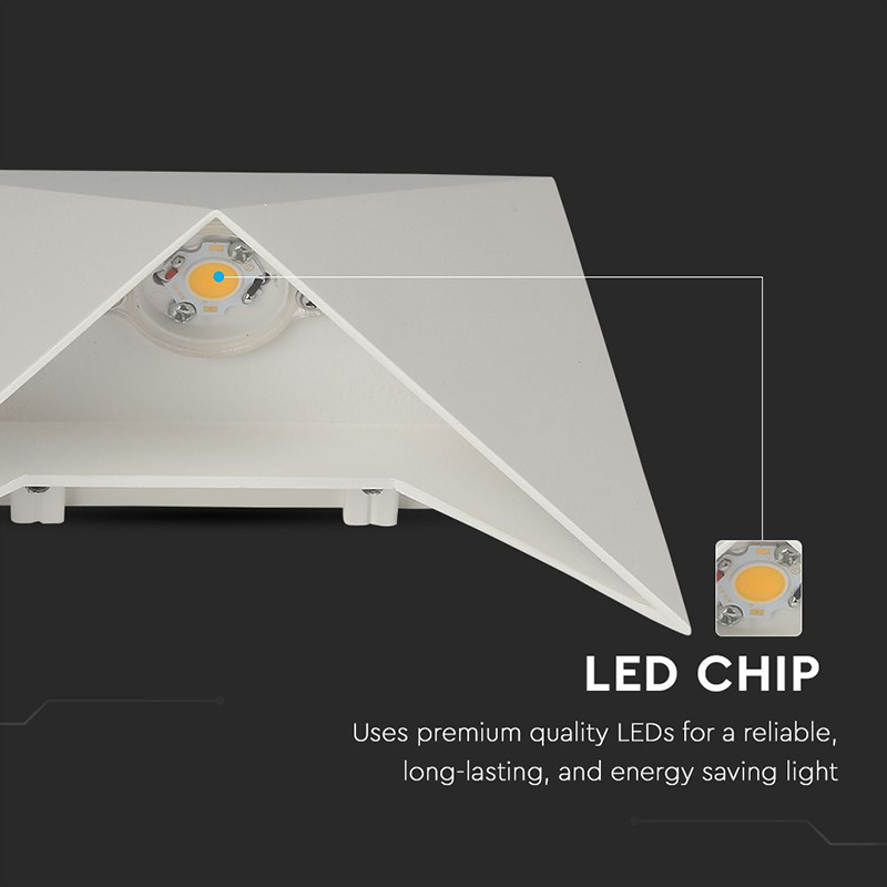 LAMPA LED 5W 3000K ALB CALD IP65 - ALB [8]
