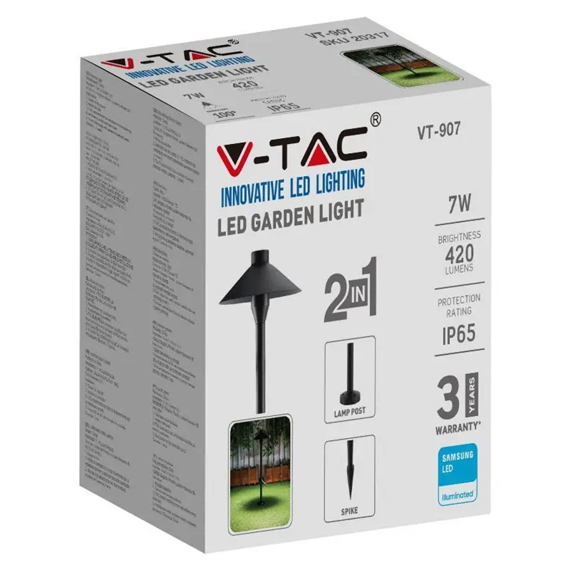 LAMPA LED 7W EXTERIOR TIP STALP/TARUS IP65 6400K [5]