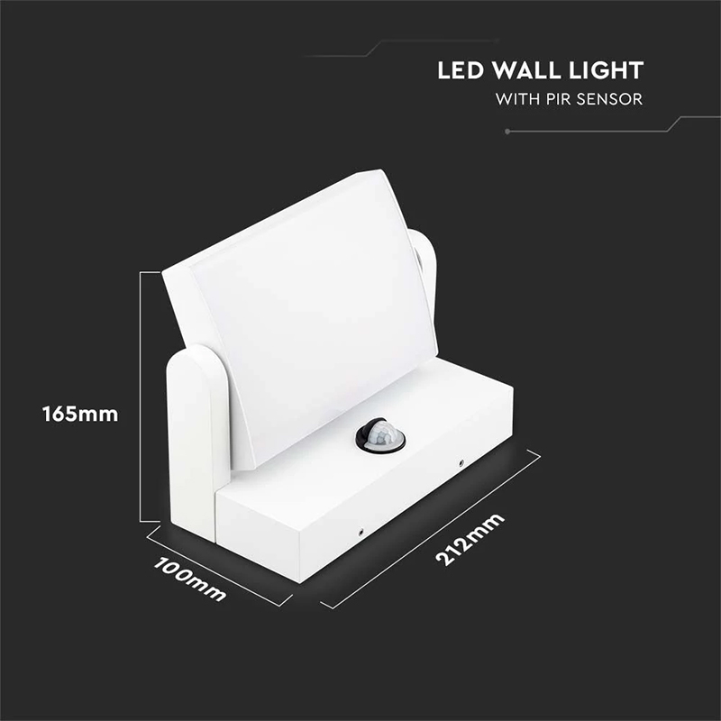 LAMPA LED CU SENZOR MISCARE 17W IP65 3000K- ALB [5]