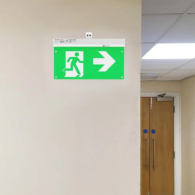 Lampa led 4 in 1 iesire de urgenta exit 2.5w 6000k alb rece V-tac - V-TAC [5]