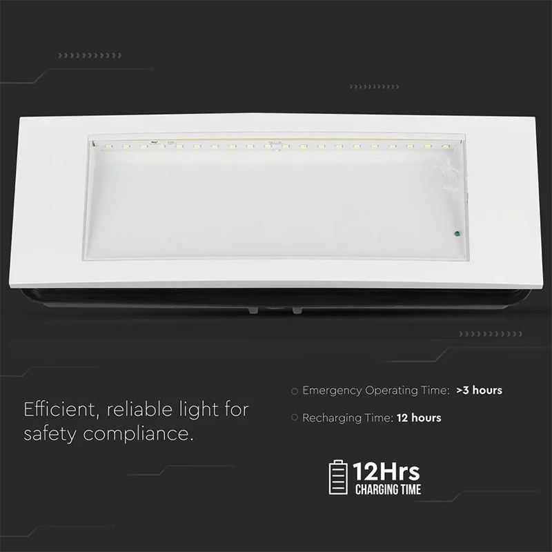 LAMPA LED IESIRE DE URGENTA 3.8W 6000K ALB RECE [8]