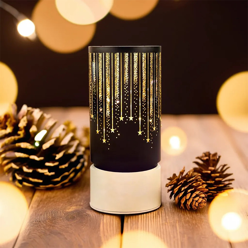 LAMPA LED MODEL CRACIUN - NEGRU/AURIU [5]