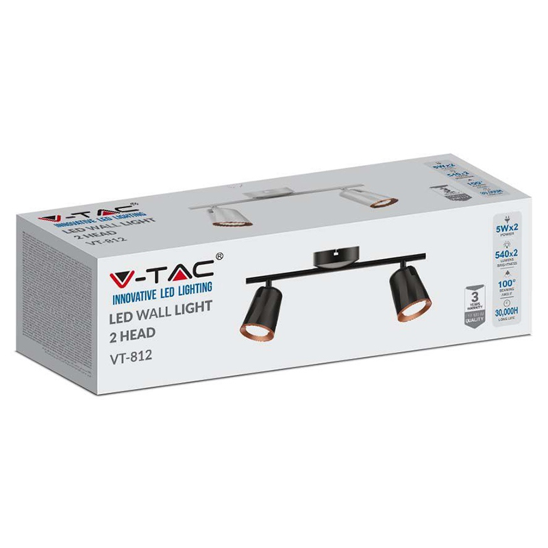 LAMPA LED MONTAJ PERETE 2X6W 4000K ALB NEUTRU - ALB [3]