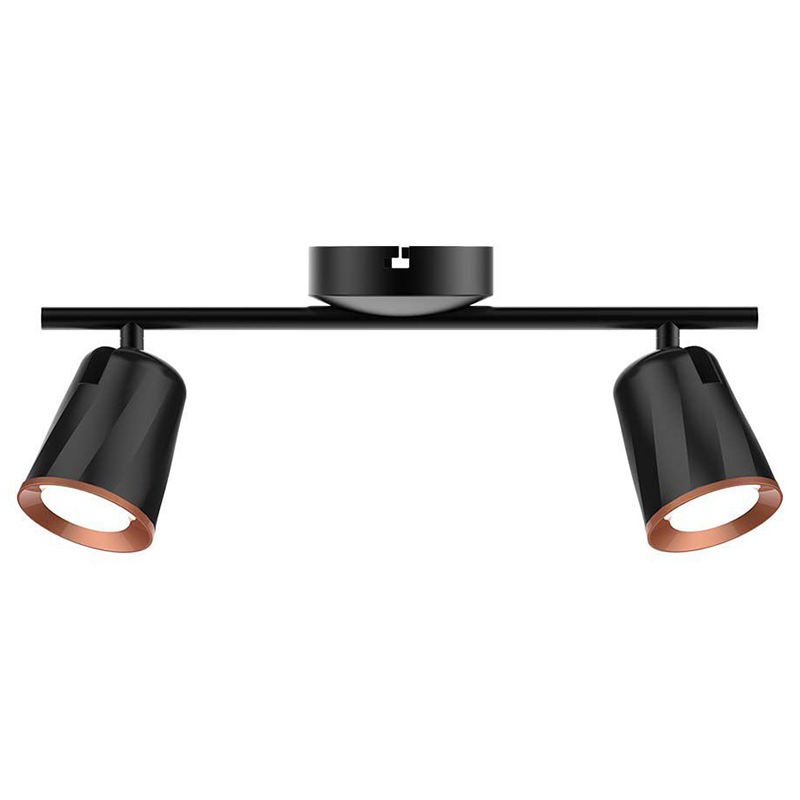 LAMPA LED MONTAJ PERETE 2X6W 4000K ALB NEUTRU - NEGRU [2]